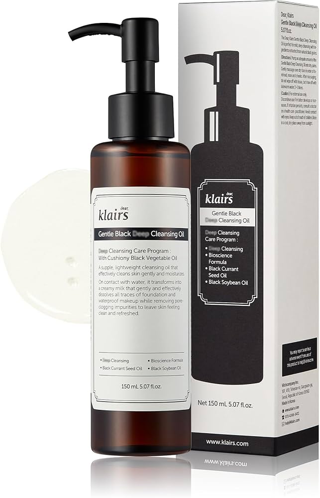 KLAIRS Gentle Black Deep Cleansing Oil