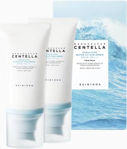 MADAGASCAR CENTELLA HYALU-CICA WATER FIT SUN SERUM TWIN PACK